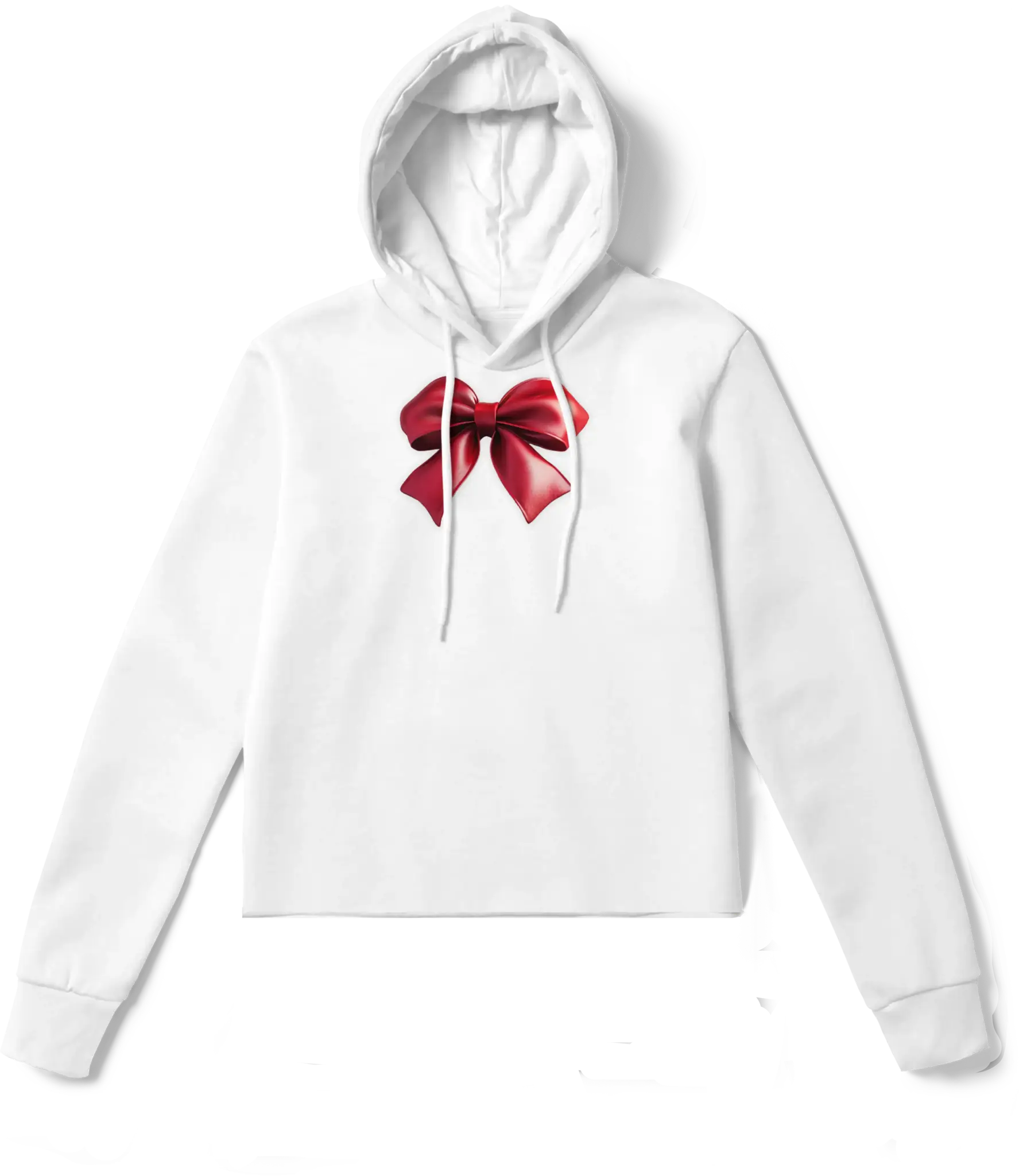 Satin Bow Hoodie – Effortless Holiday Elegance